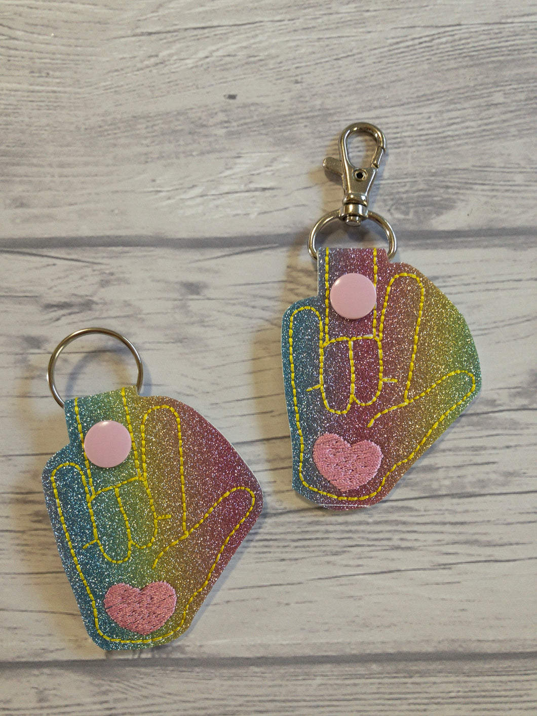 ASL I Love You Keychain