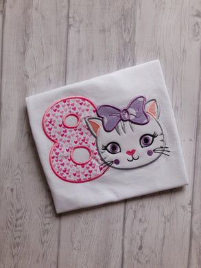 Animal Birthday Shirt - Cat Face