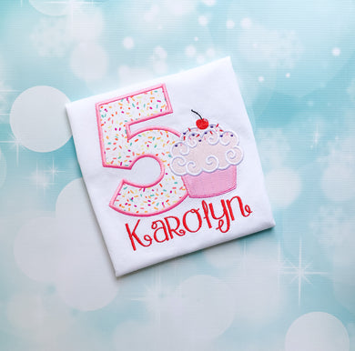 Cupcake Birthday Shirt
