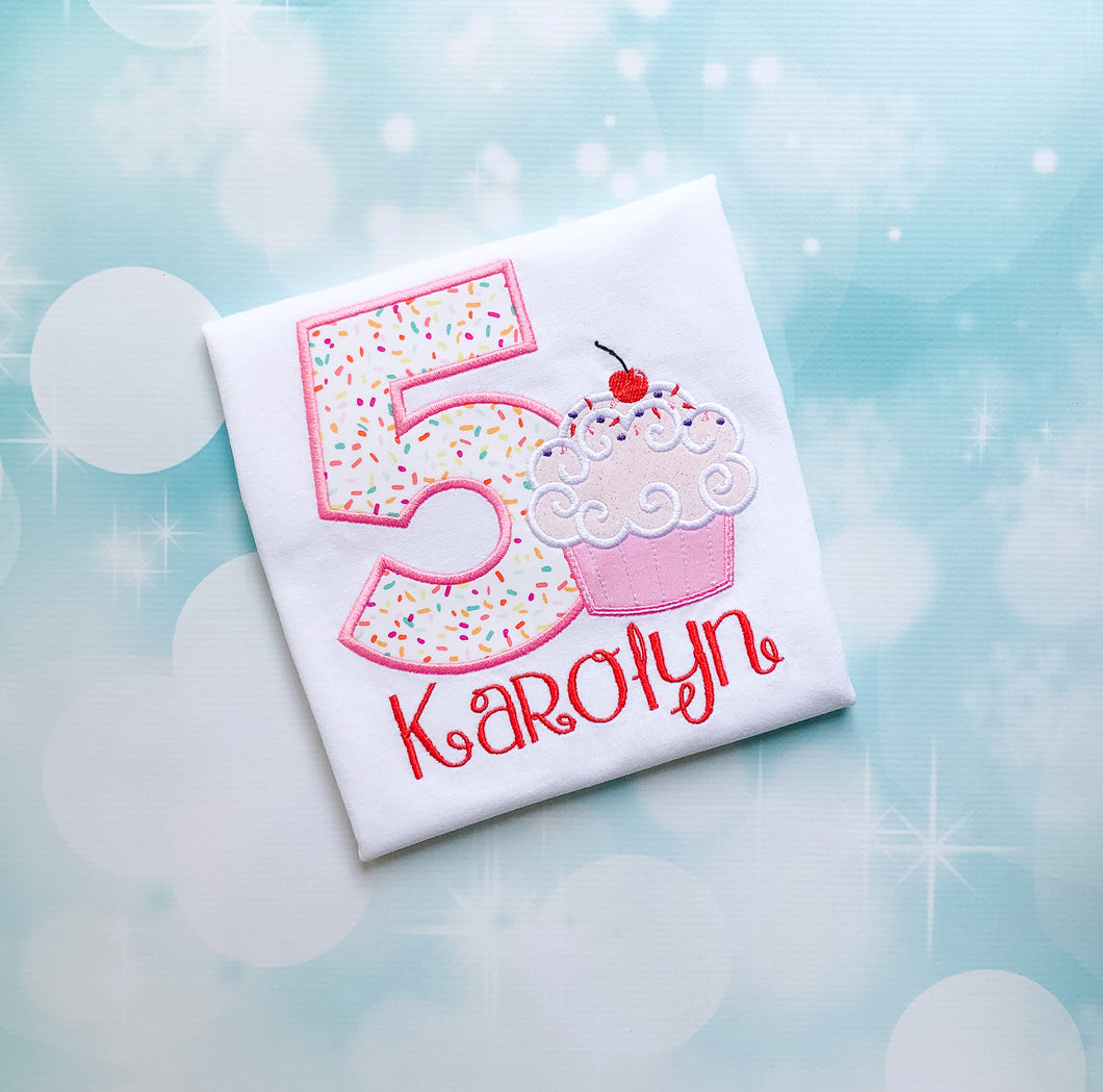 Cupcake Birthday Shirt