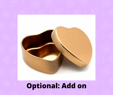 Gold Heart Keepsake Tin