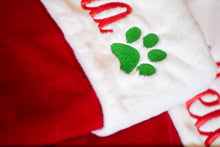 Christmas Stocking - Red Plush/White Fur Cuff