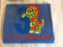 Dinosaur Birthday Shirt - Number Bite