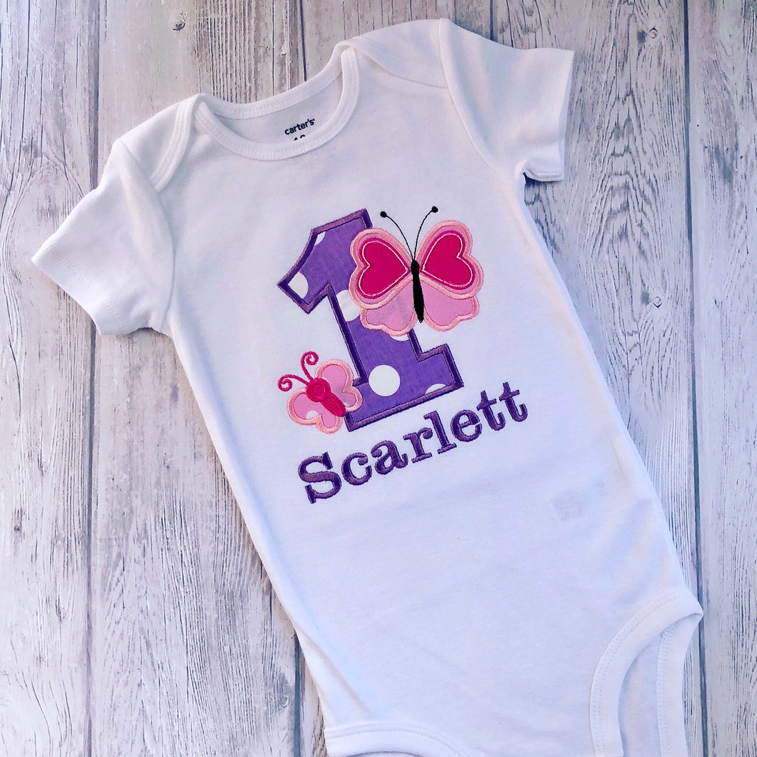 Animal Birthday Shirt - Butterfly
