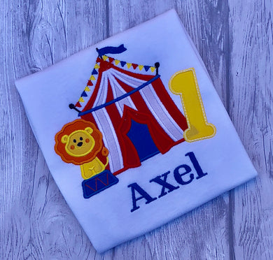 Circus Birthday Shirt - Lion