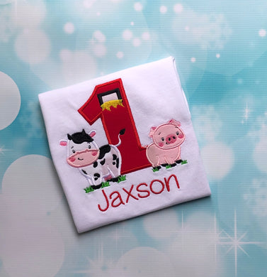 Animal Birthday Shirt - Farm