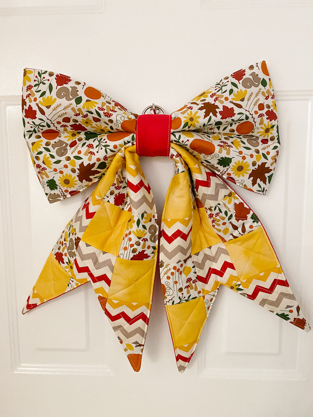 Wreath Bow - autumn red