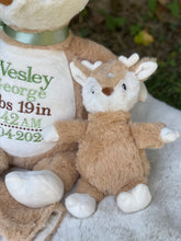 3 piece Custom Baby Gift Set – Embroidered Fawn Deer