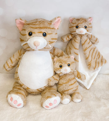 3 piece Custom Baby Gift Set – Embroidered Cat