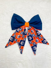 Wreath Bow - Oilers - Reversible