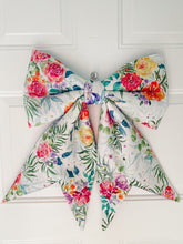 Wreath Bow - Floral/Purple
