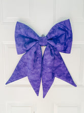 Wreath Bow - Floral/Purple