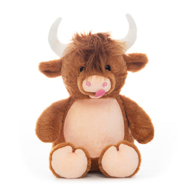 Highland Cow with tongue