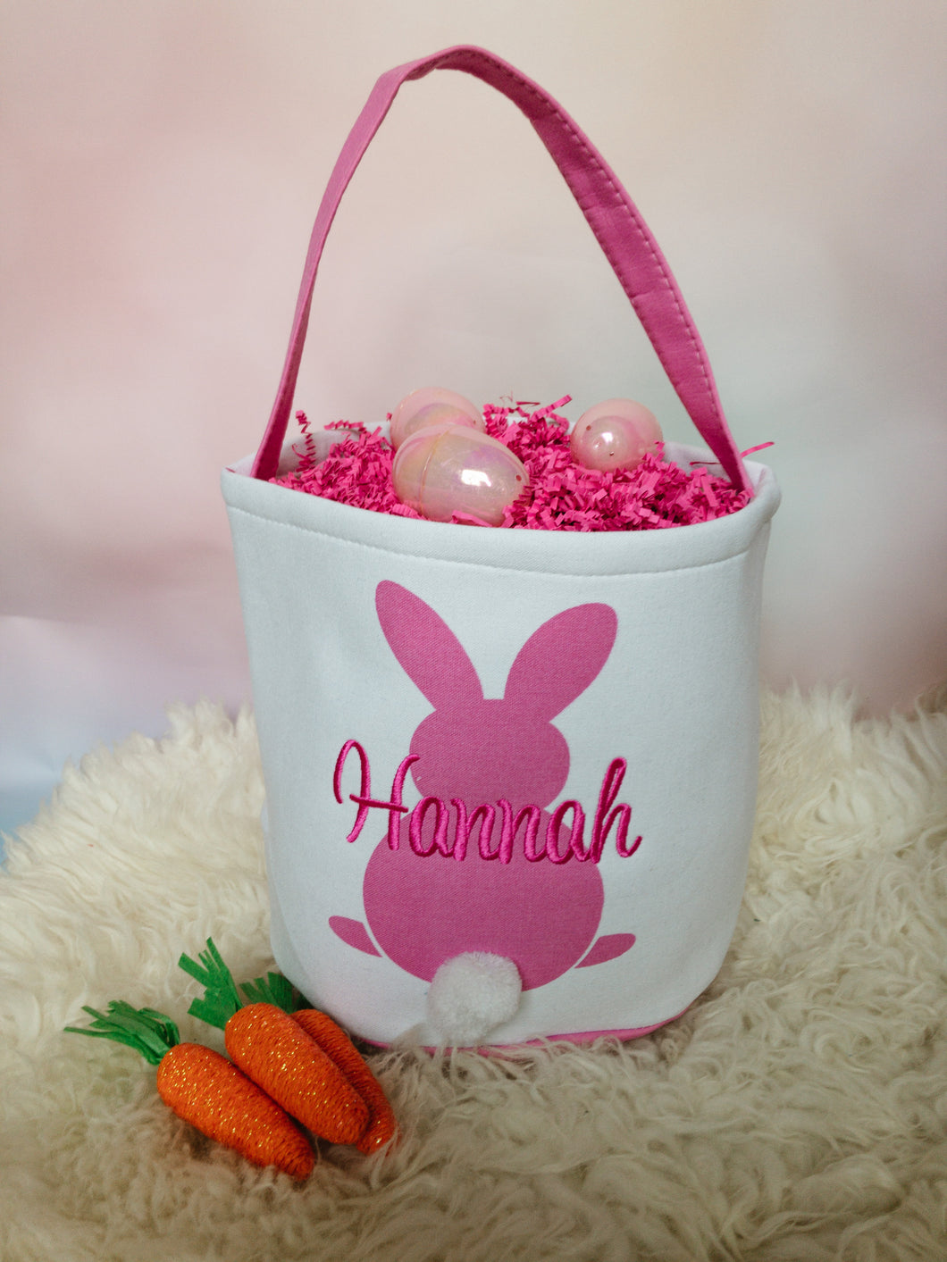Easter Basket - Pink Bunny