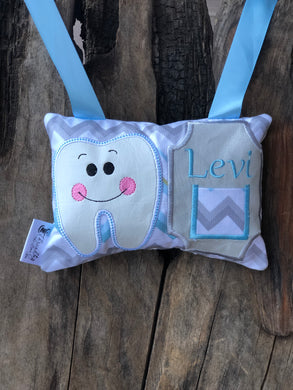 Boy Tooth Fairy Pillow - Personalized