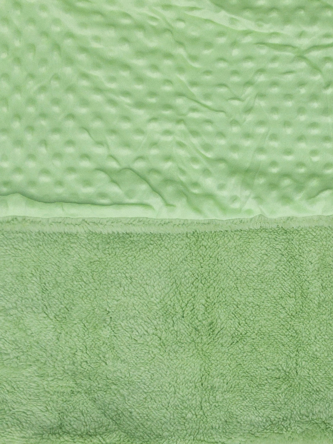 Green Dimple Minky Blanket