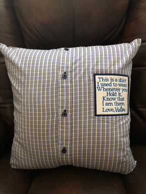 Memory Pillow Cover and Insert