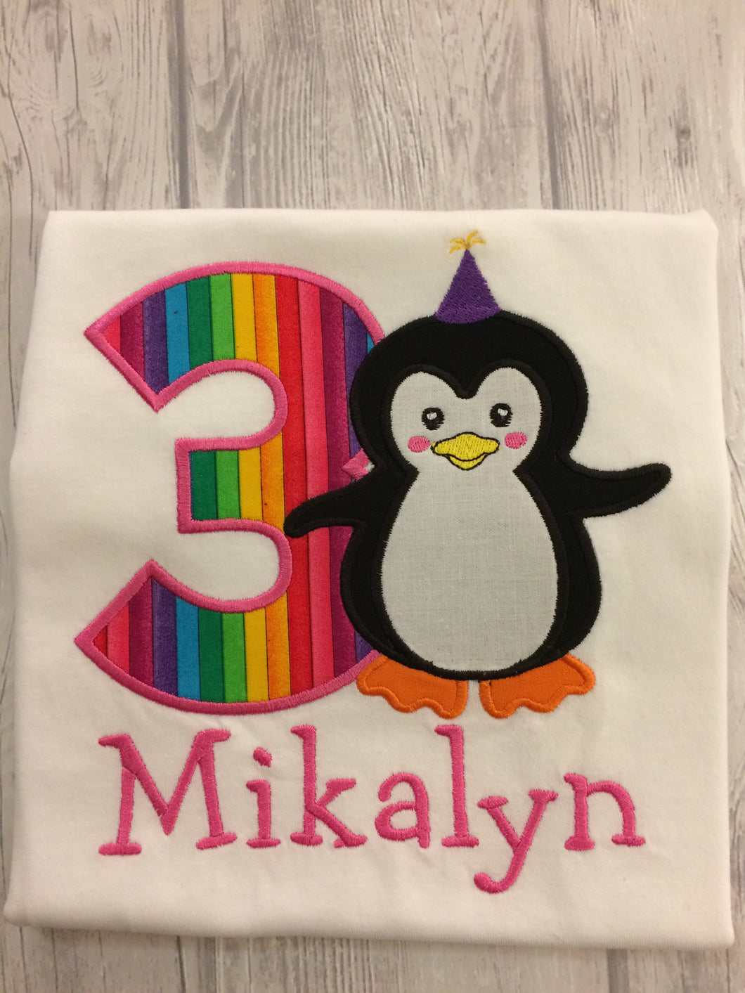 Animal Birthday Shirt - Penguin