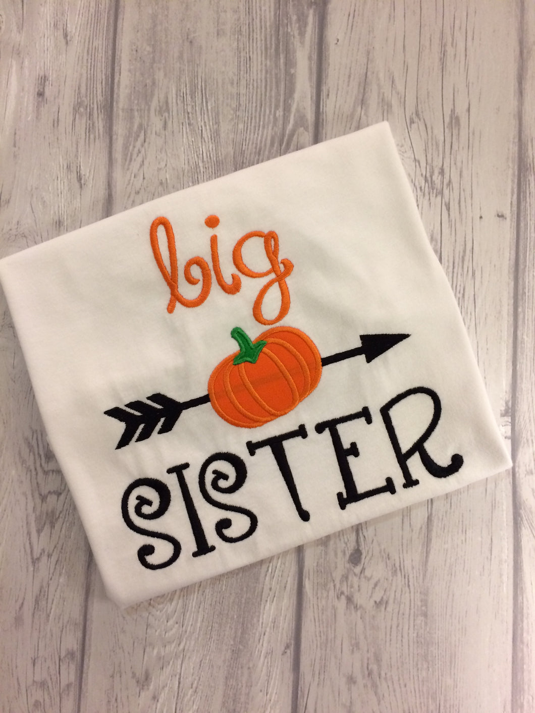 Big Sister Shirt - Pumpkin