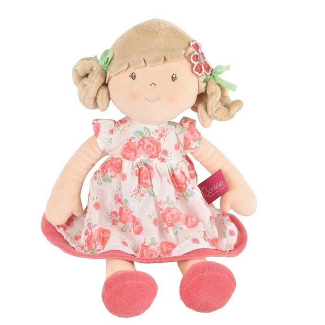 Personalized Doll - Blonde Hair - Floral dress
