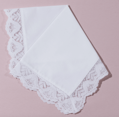 Wedding Handkerchief - Garden Lace
