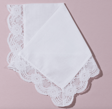 Wedding Handkerchief - Regal Lace
