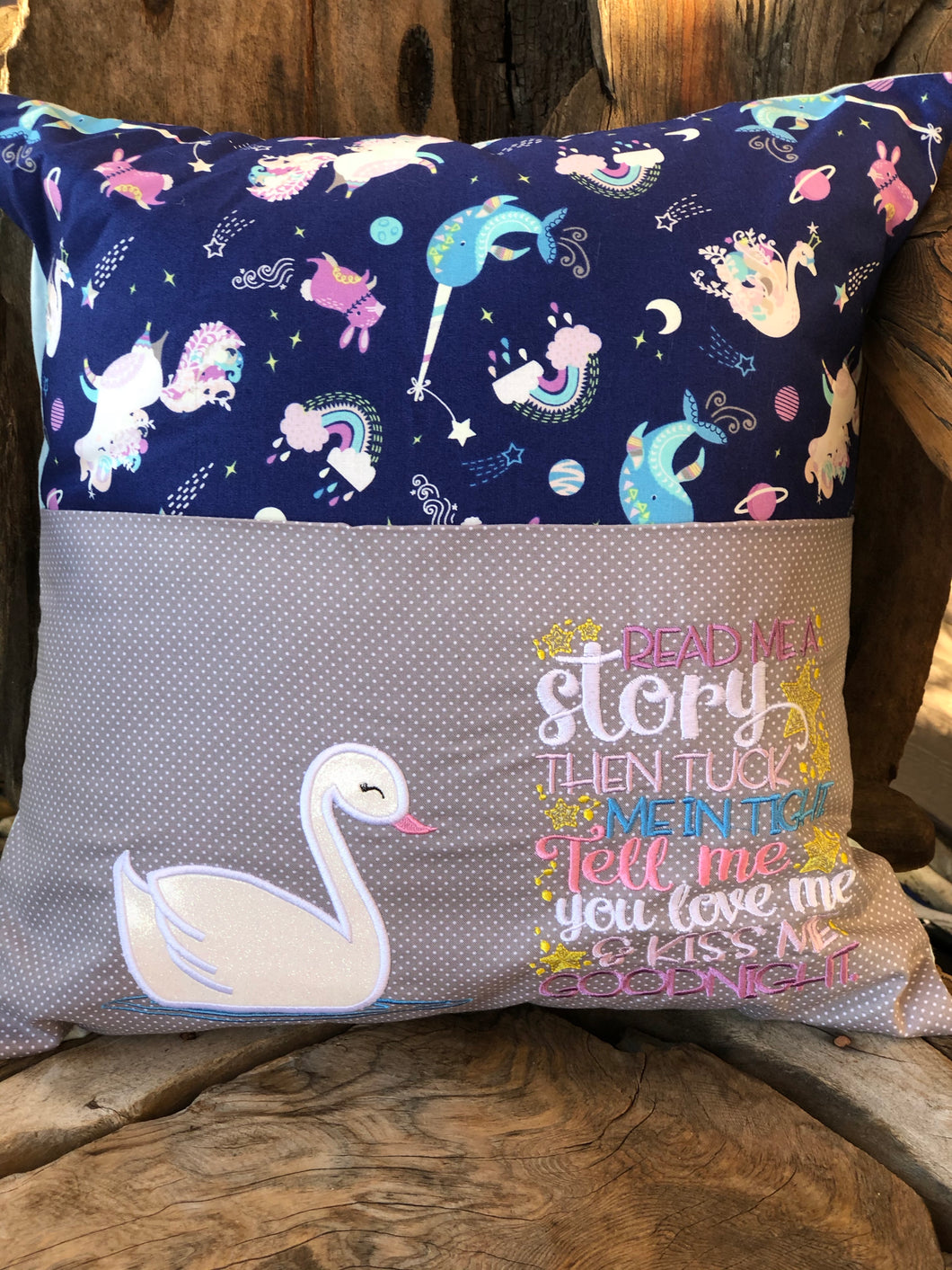 Swan Reading Pillow